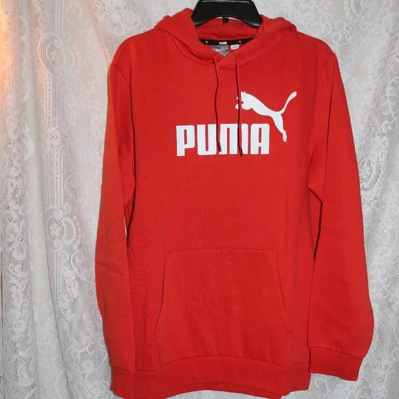 Puma Men's Hoodie Large NWT Burnt Red - Picture 1 of 4
